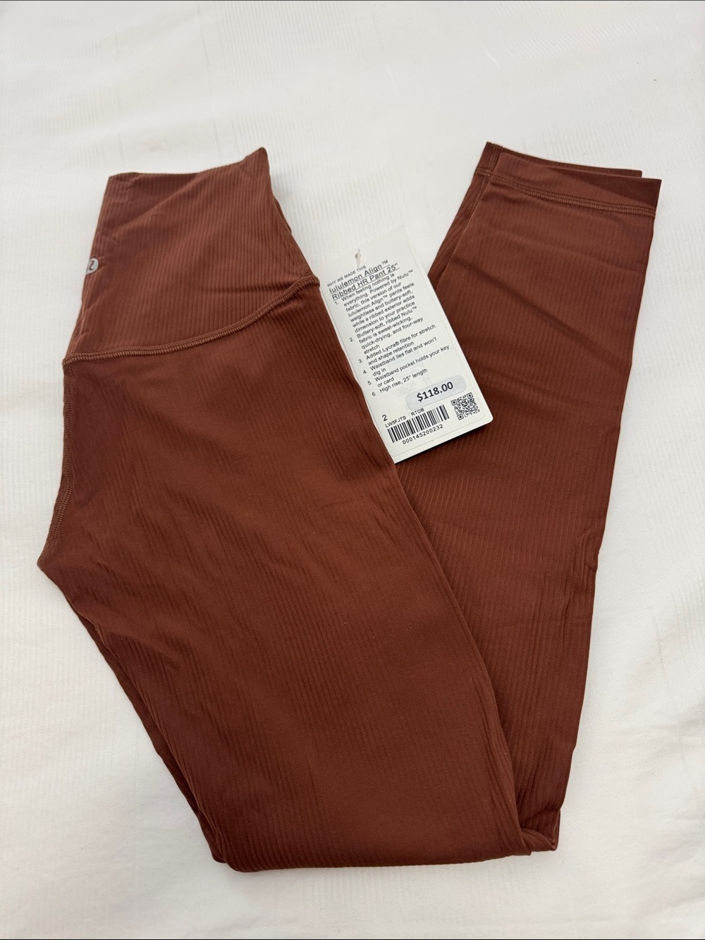 NWT Lululemon Align Ribbed HR Pant 25”